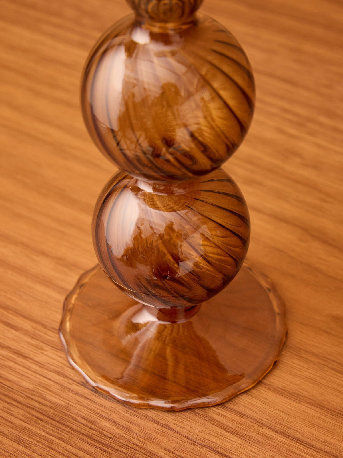Auguste glass candlestick holder - Medium