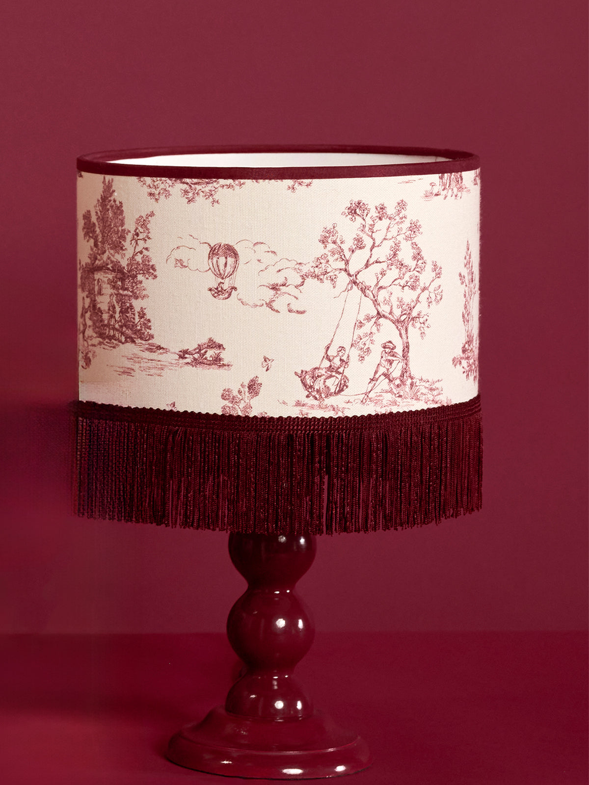 Abat-jour toile de jouy - Petit modèle