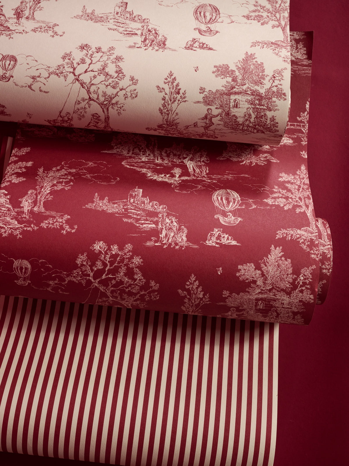 Striped wallpaper