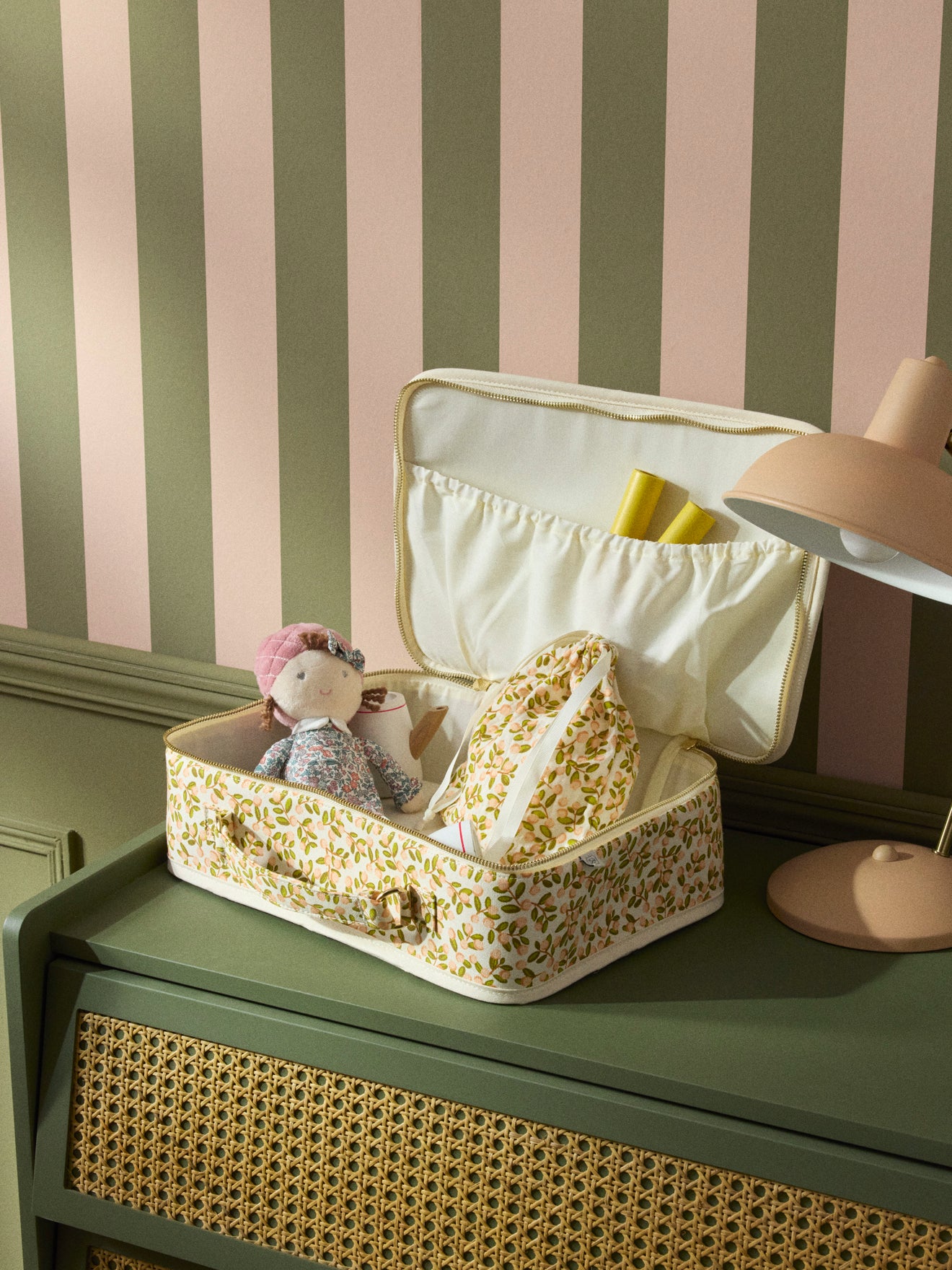 Valisette en tissu - imprimé Albertine