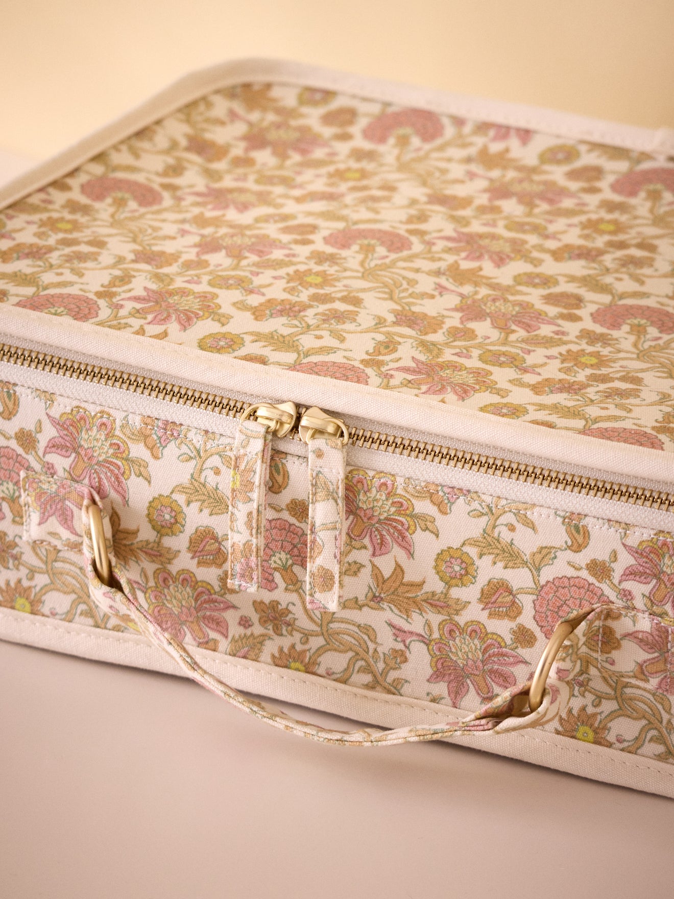 Albertine print fabric suitcase