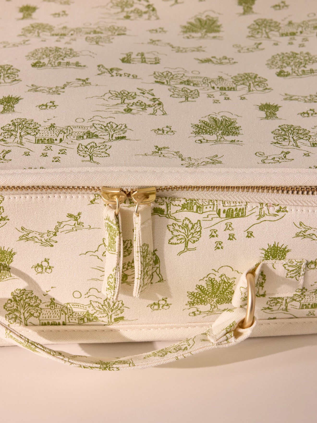 Albertine print fabric suitcase