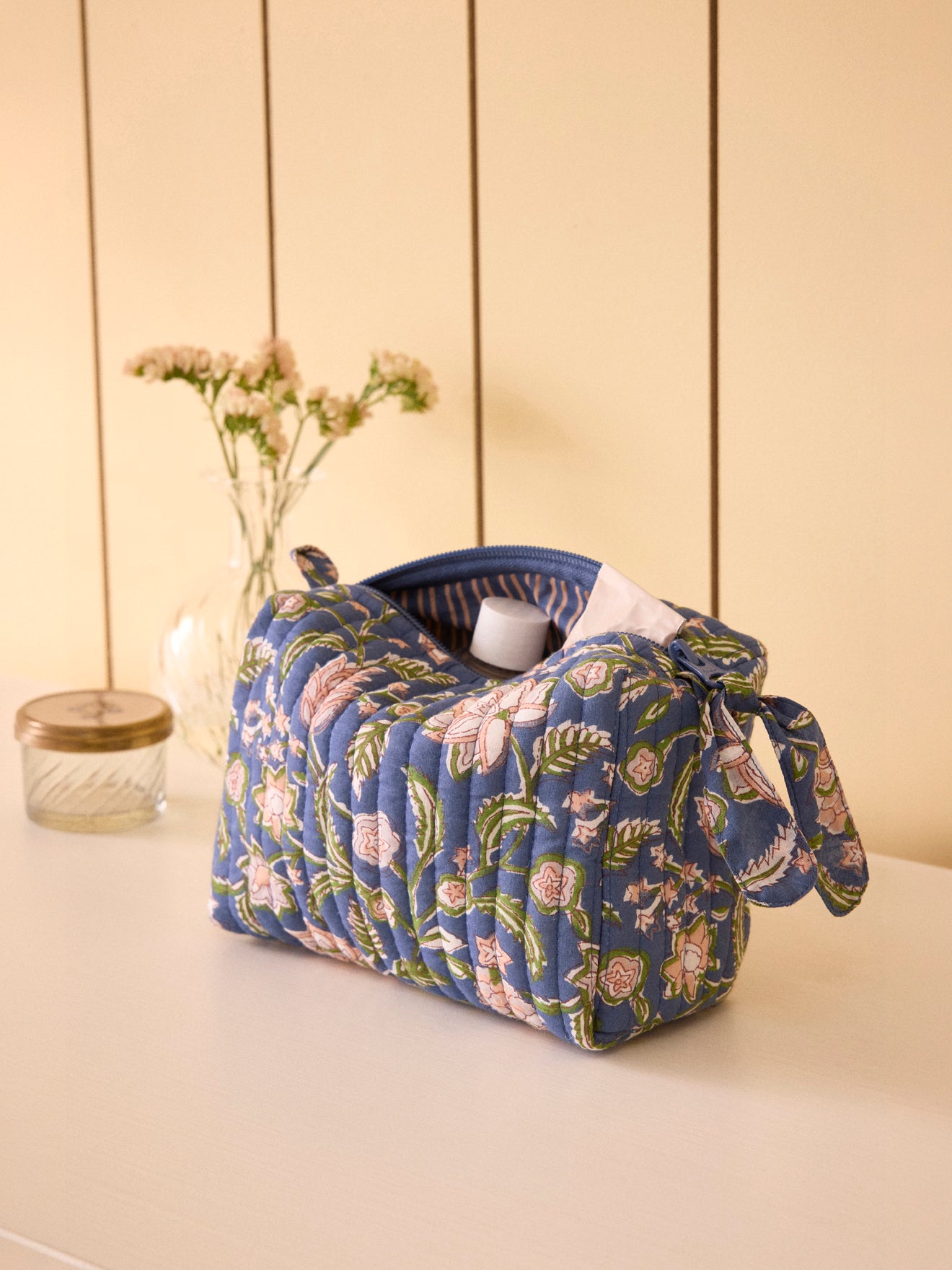 Trousse de toilette imprimé indien Bella