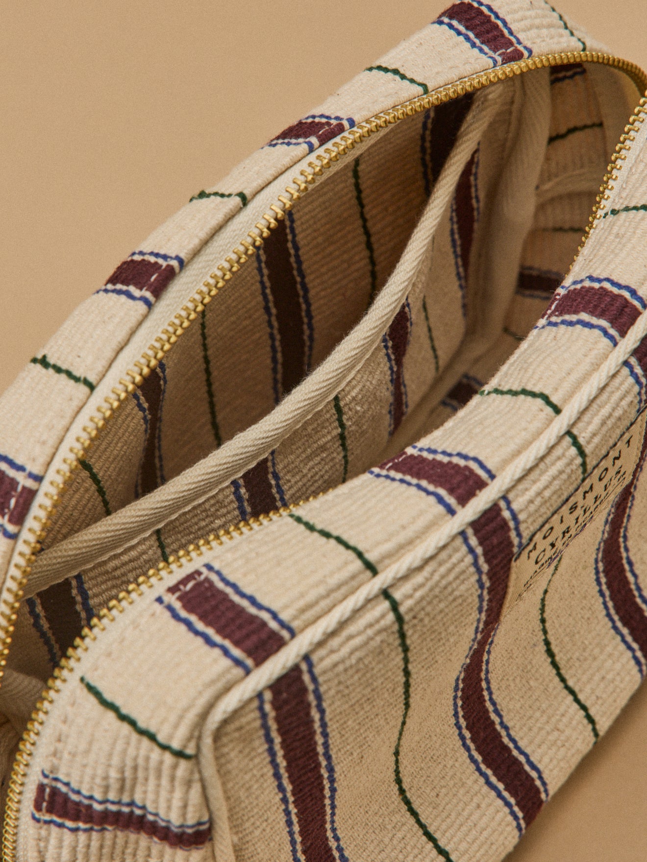 Large striped pouch - Cyrillus x Moismont Collaboration