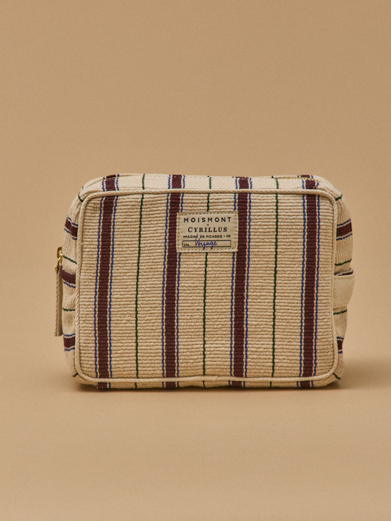 Large striped pouch - Cyrillus x Moismont Collaboration