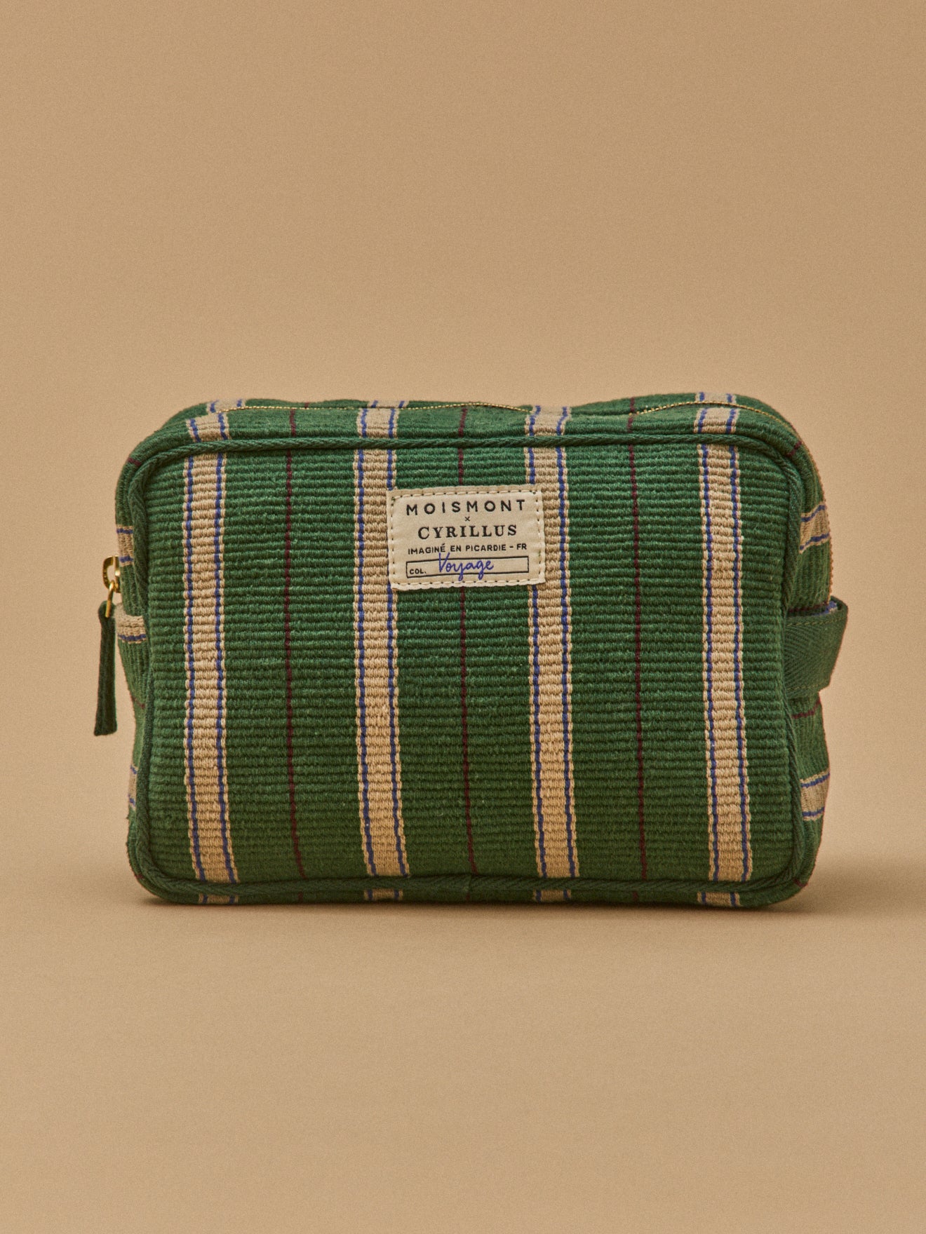 Large striped pouch - Cyrillus x Moismont Collaboration