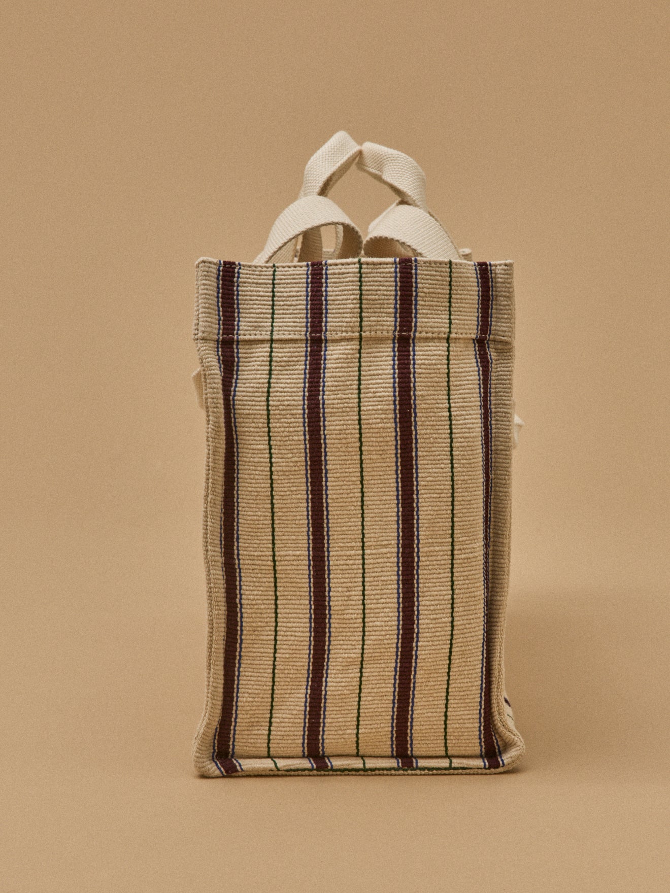Large striped tote bag - Cyrillus x Moismont Collaboration