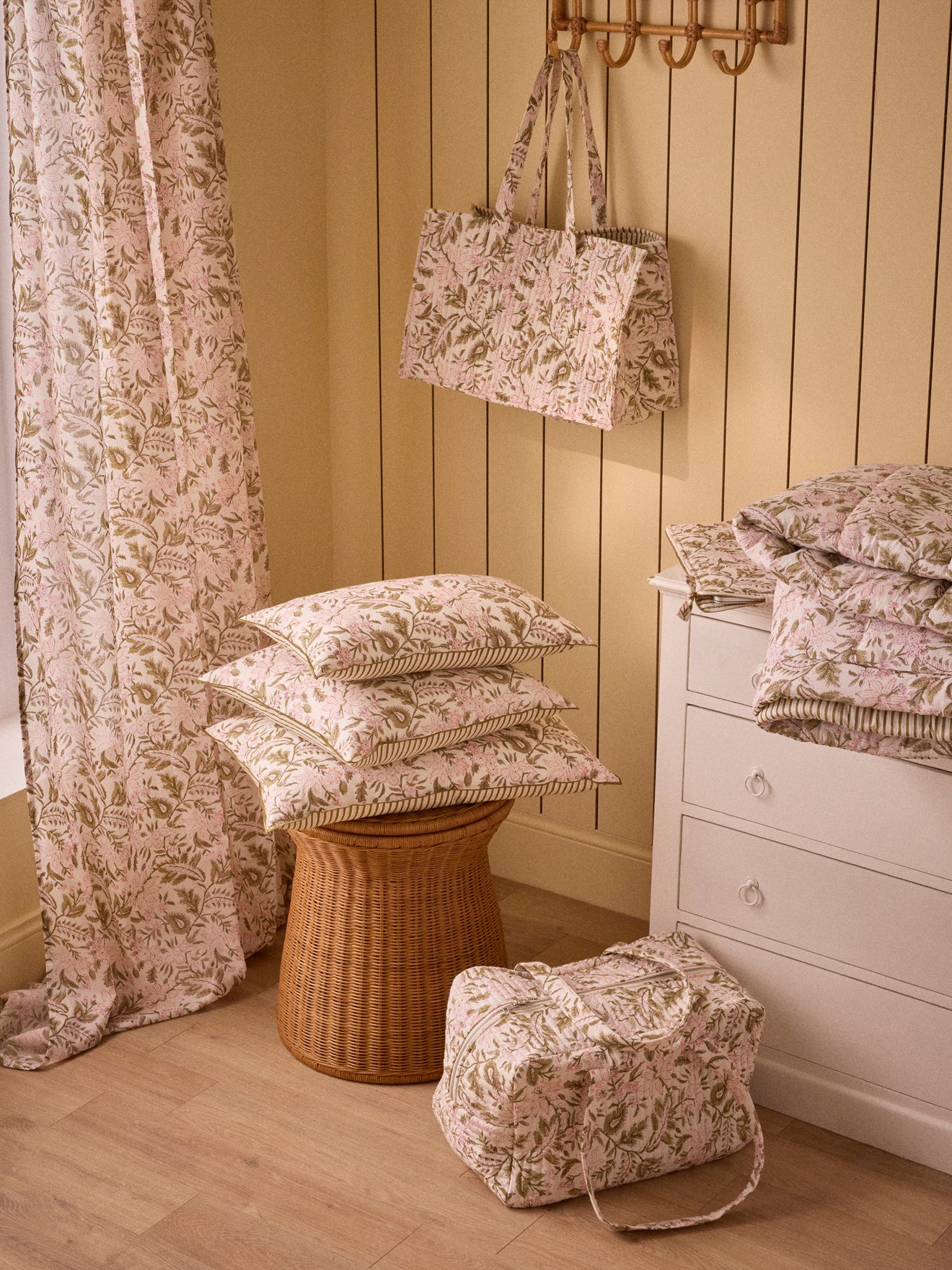 Indian-print weekend bag