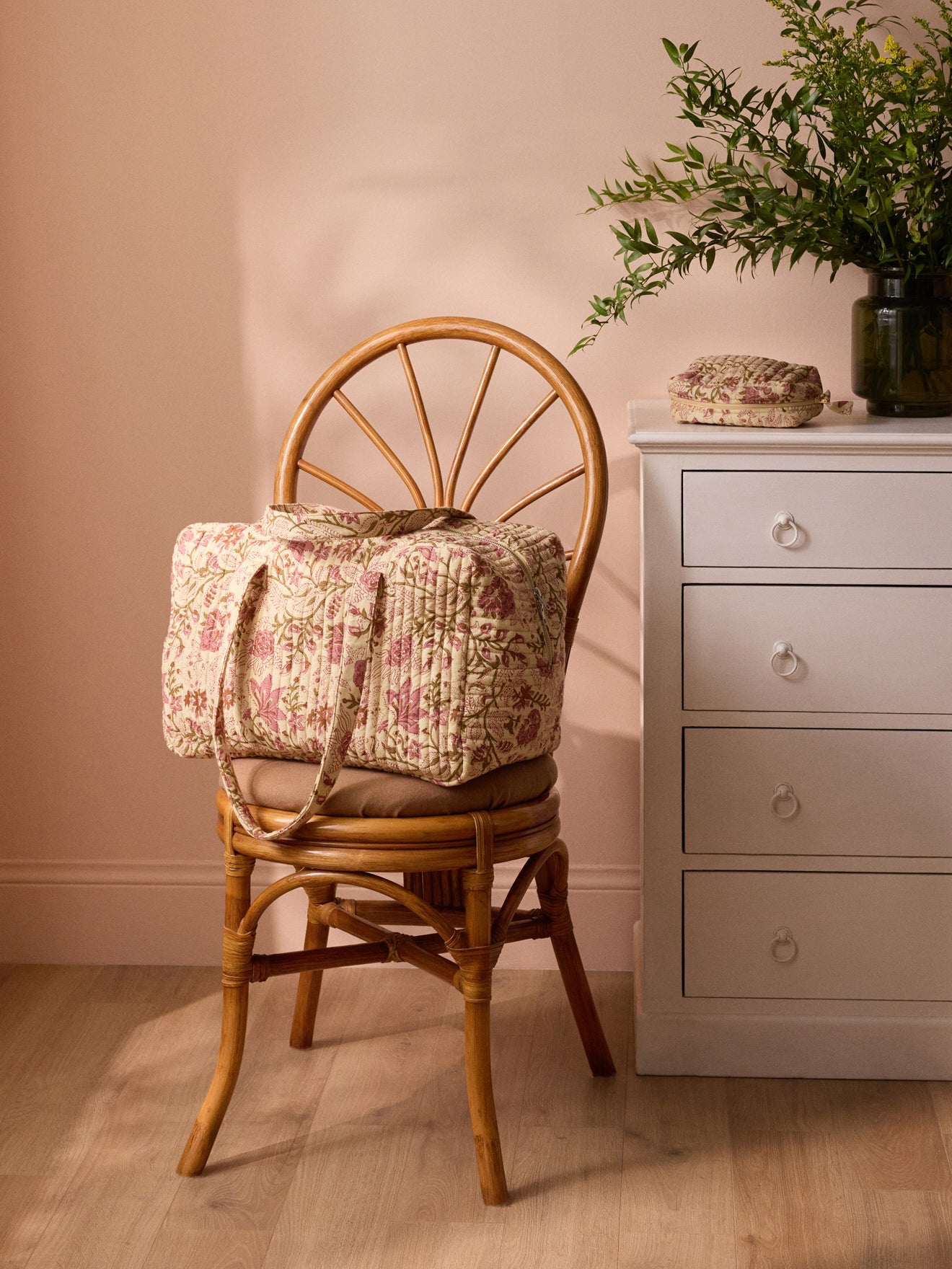 Indian-print weekend bag