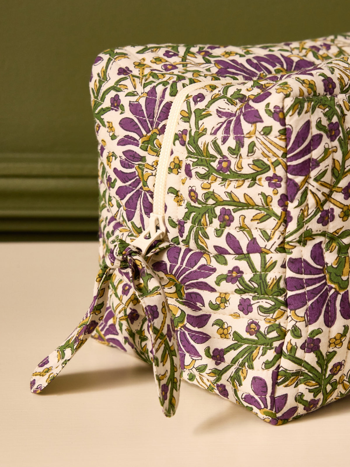 Trousse de toilette imprimé indien