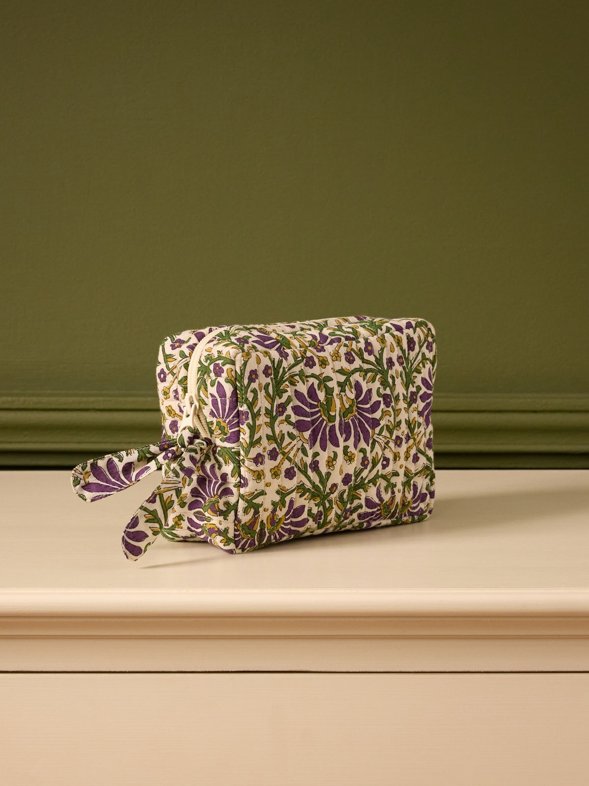 Trousse de toilette imprimé indien