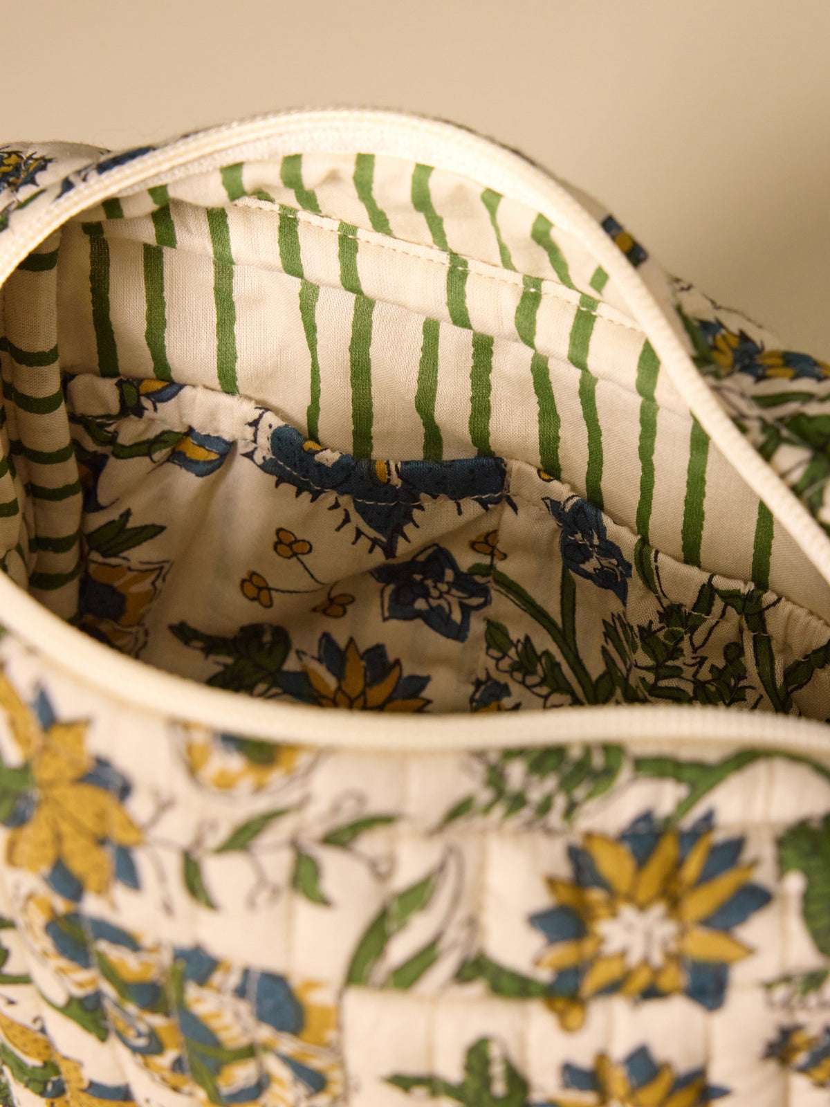 Trousse de toilette imprimé indien