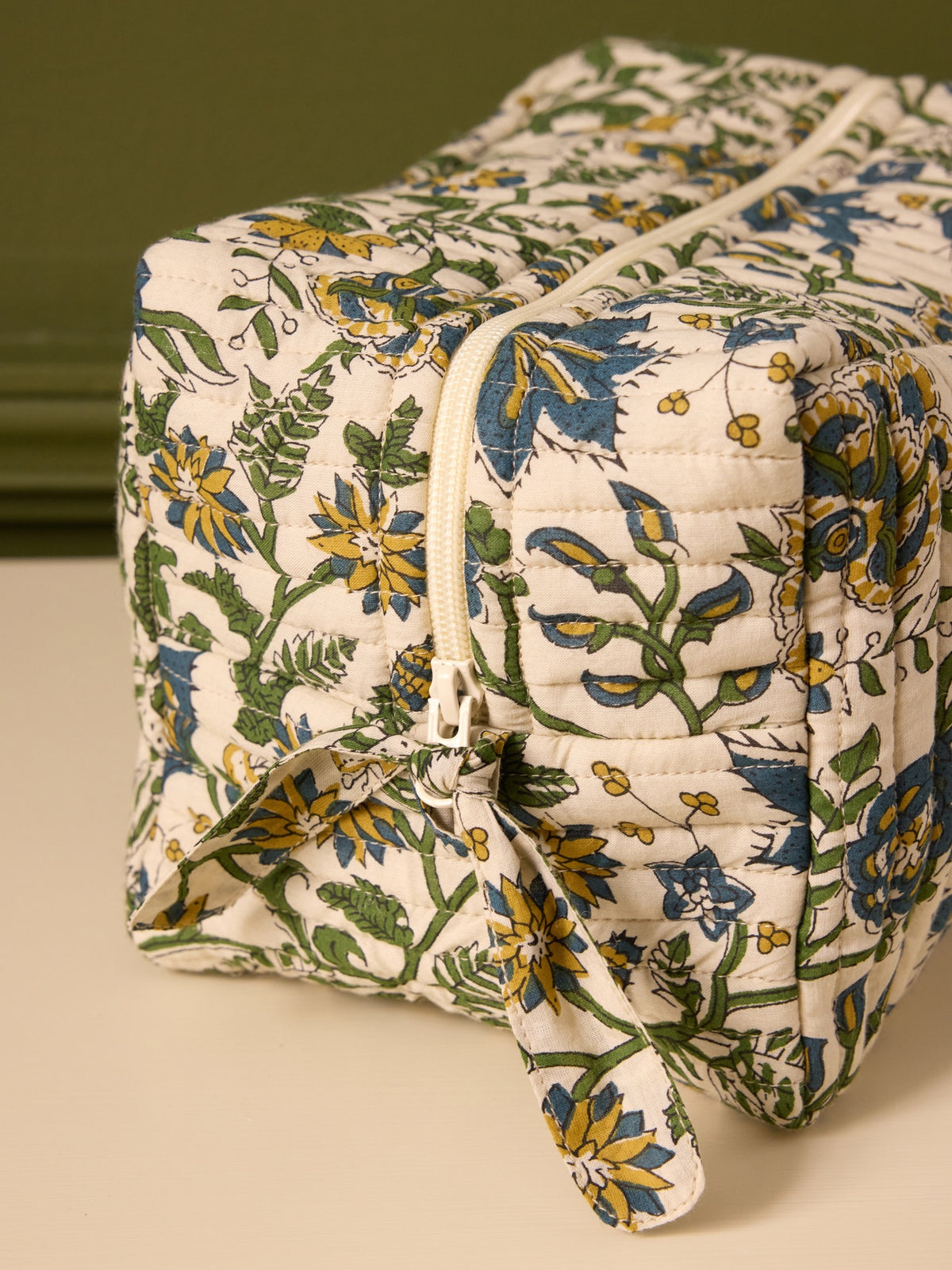 Trousse de toilette imprimé indien