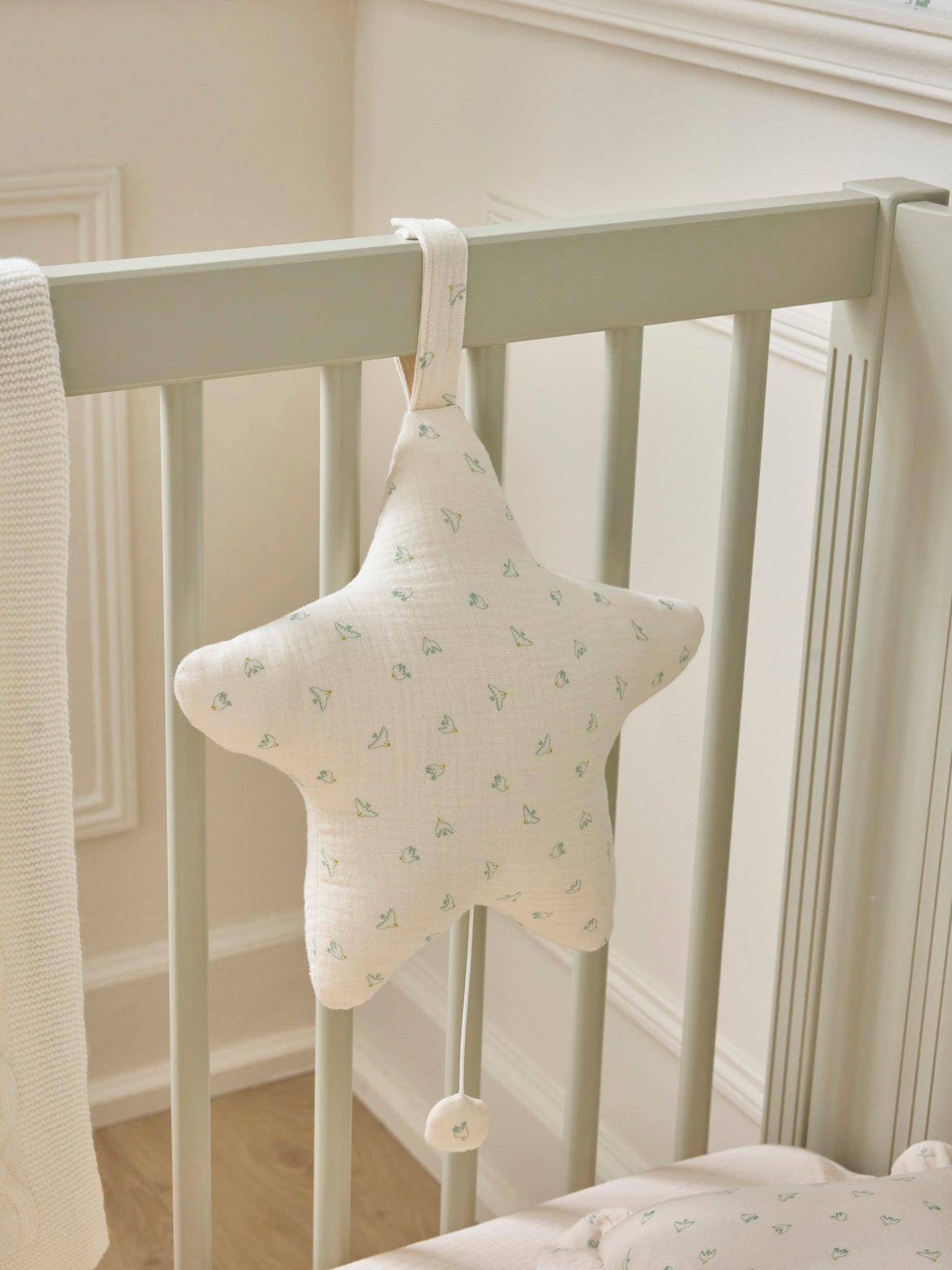 Étoile musicale en gaze de coton