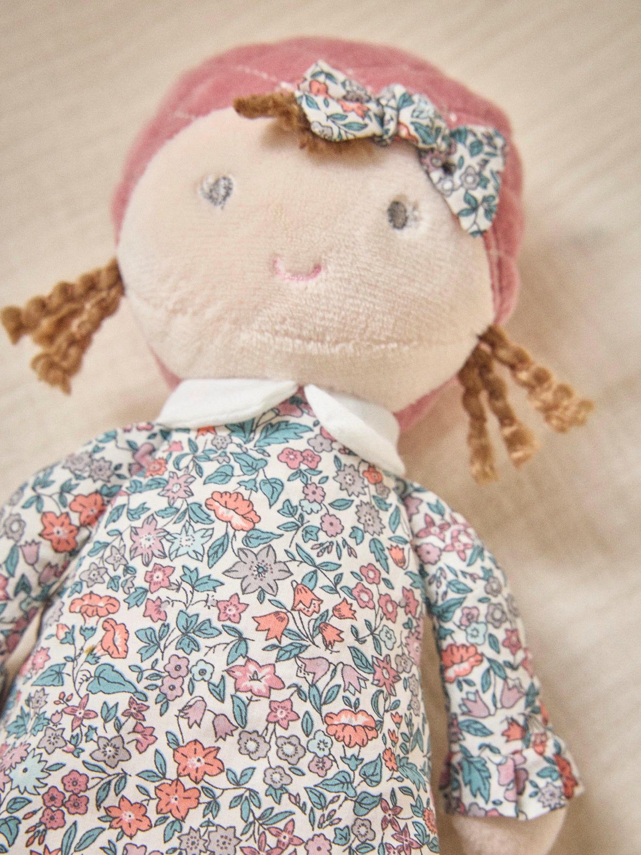 Poupée Louison en tissu Liberty