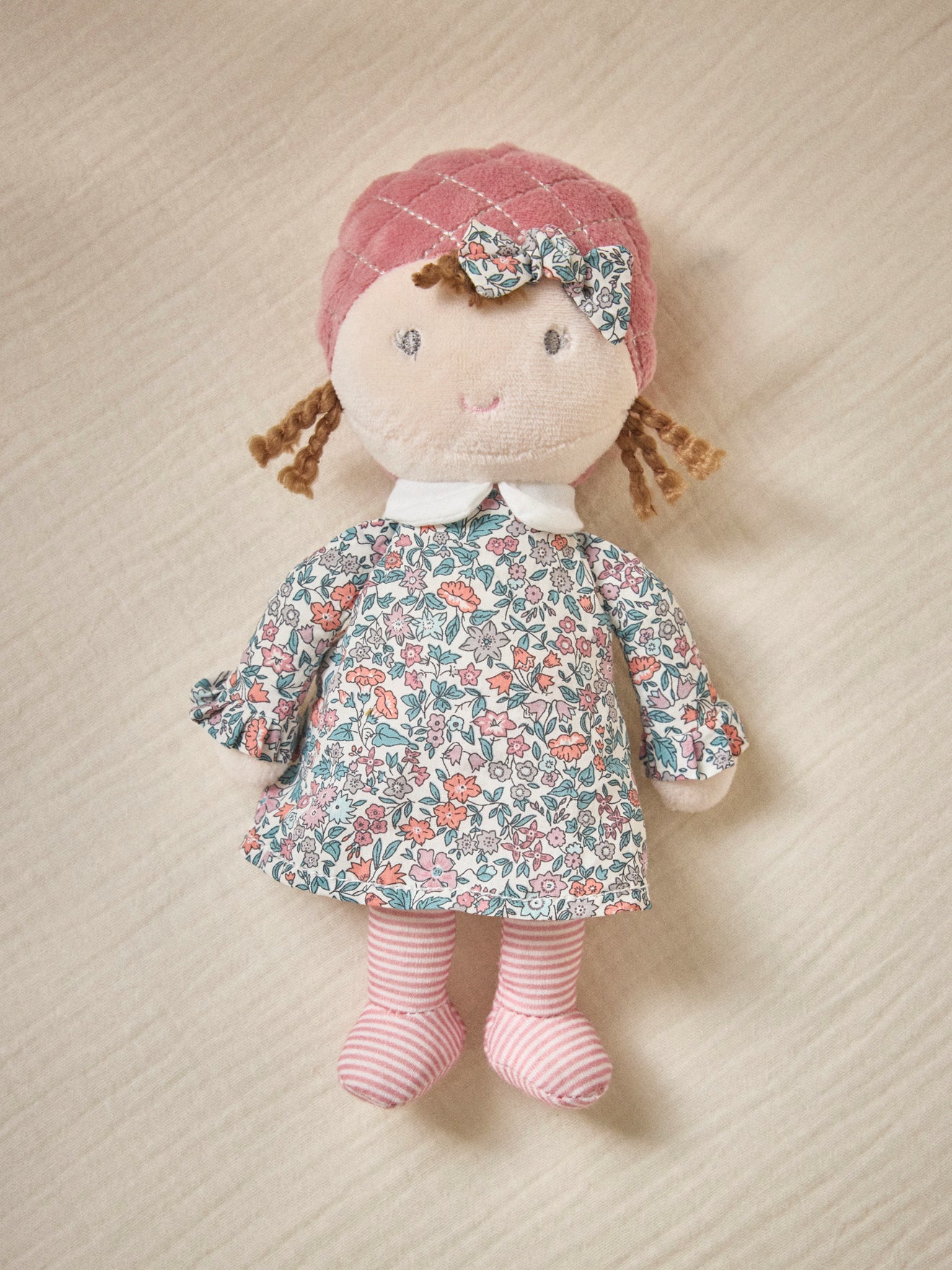 Poupée Louison en tissu Liberty