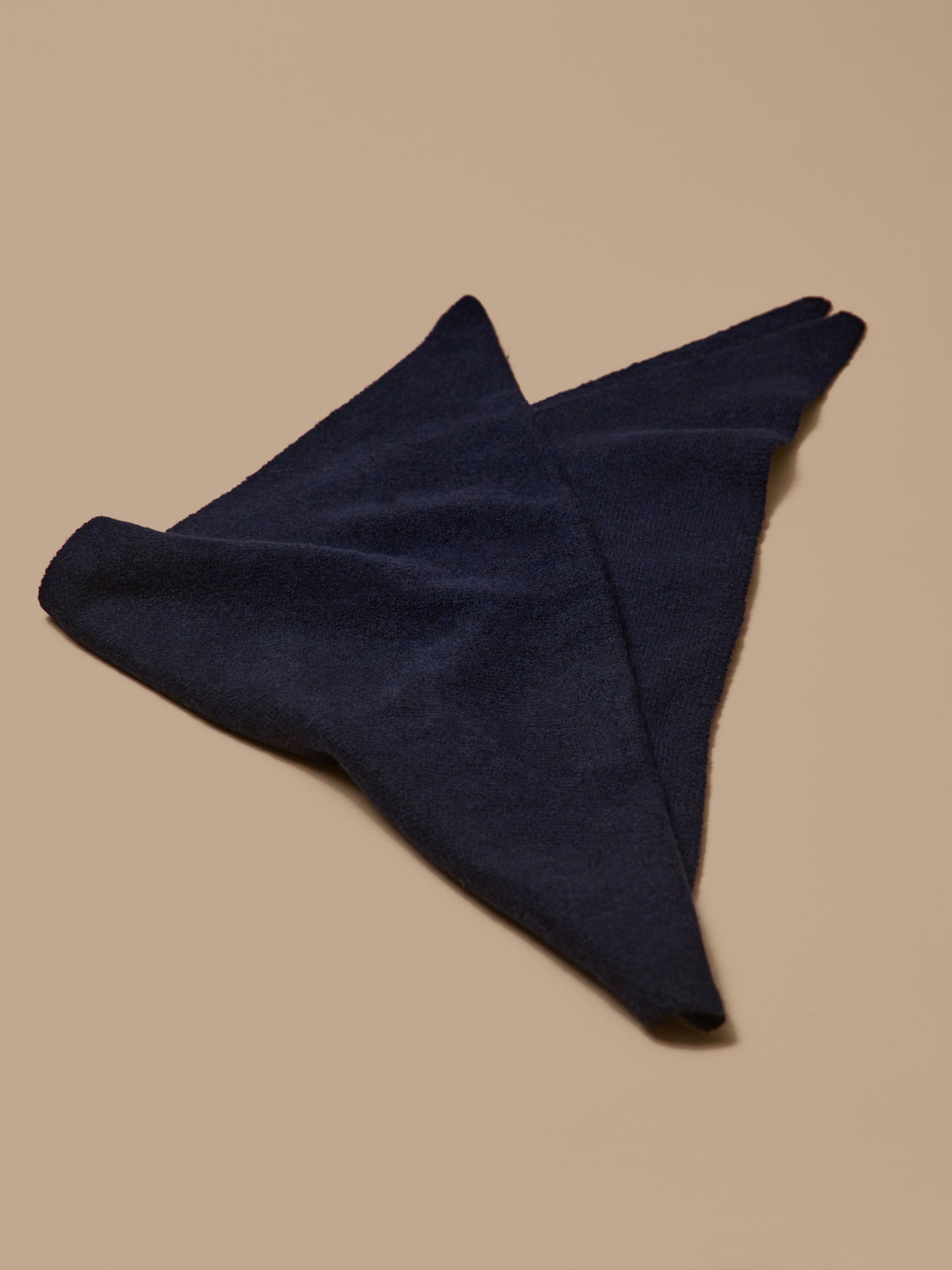Adult's solid color triangular scarf