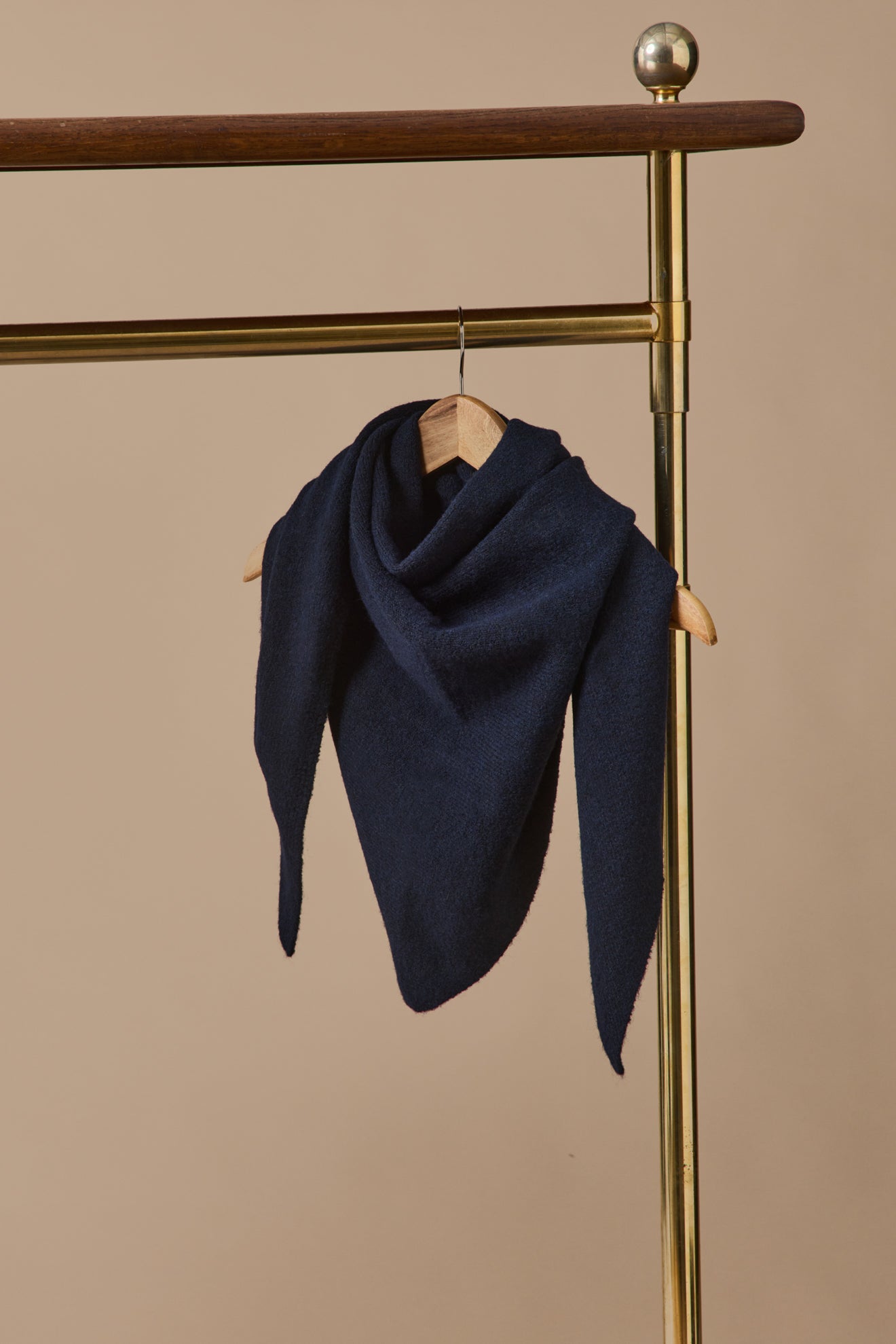 Adult's solid color triangular scarf