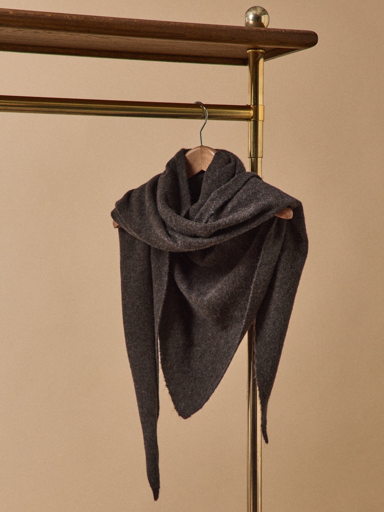 Adult's plain triangular scarf