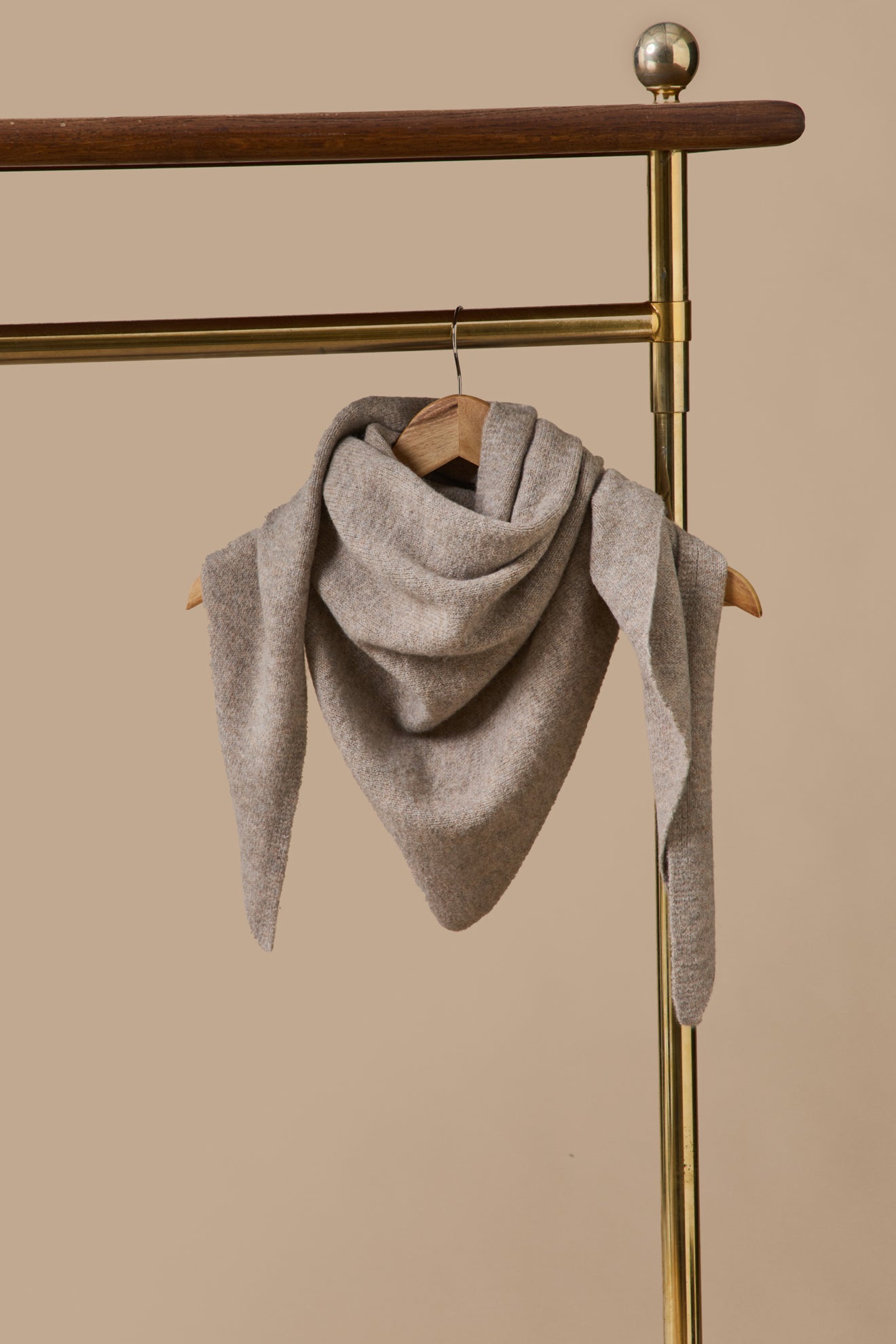 Adult's solid color triangular scarf