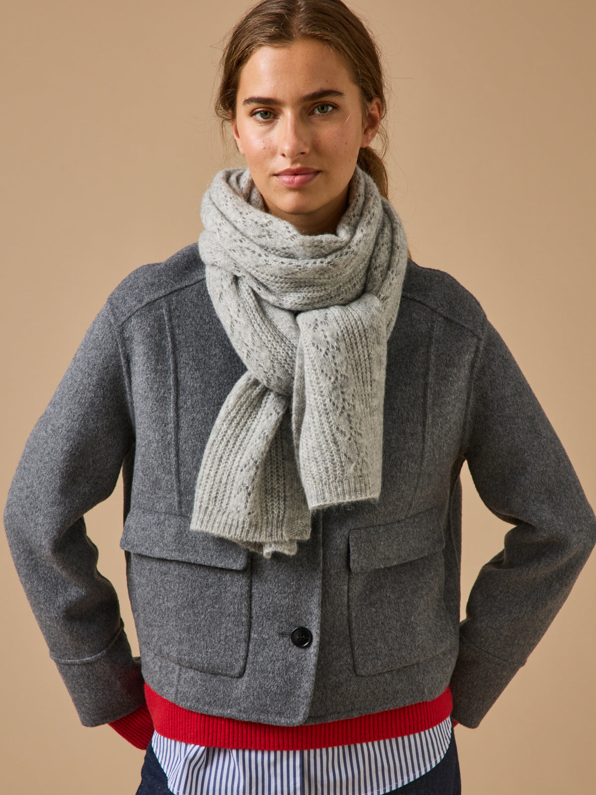 Women's openwork scarf