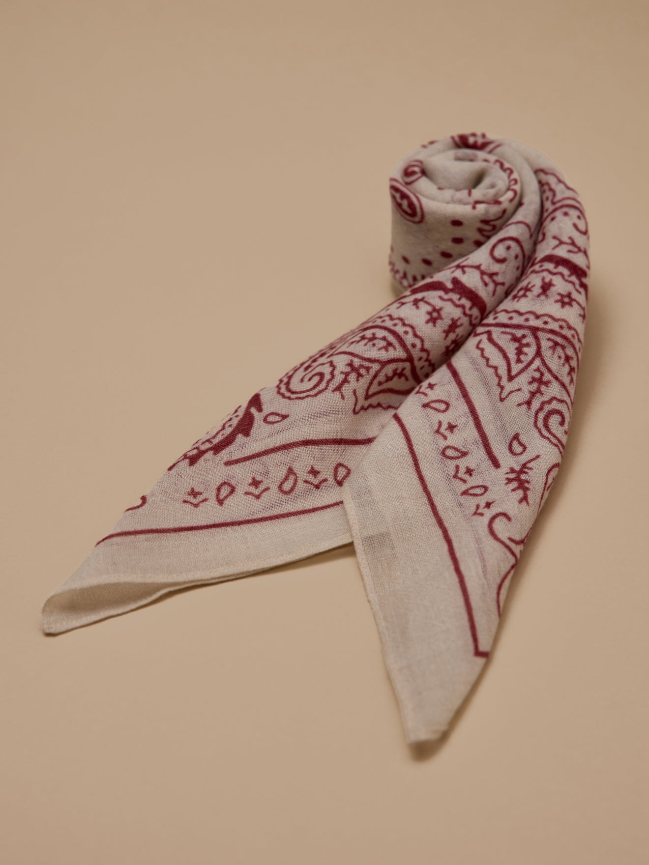 Bandana imprimé en laine femme