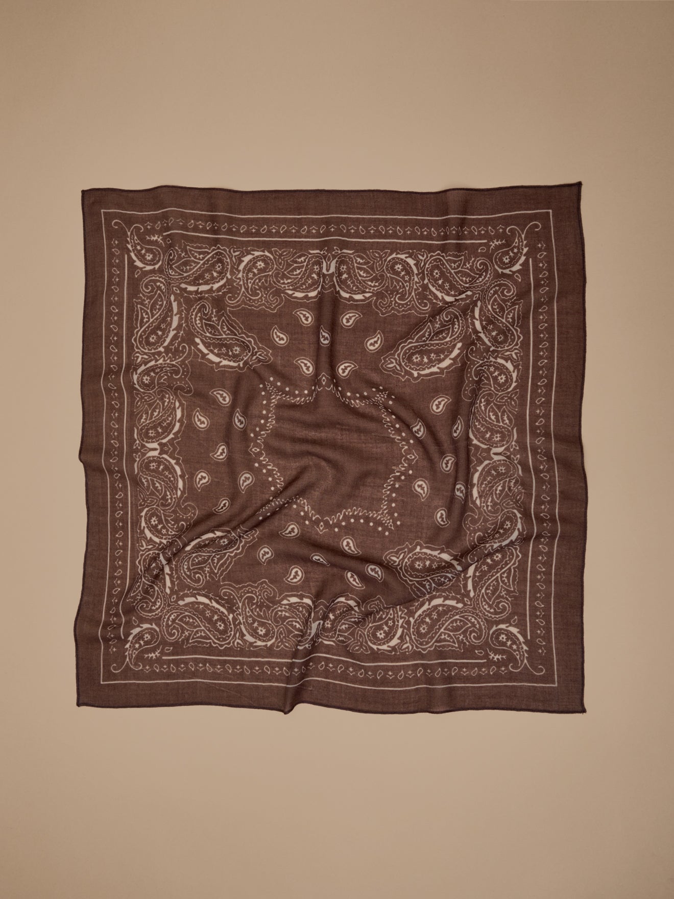 Bandana imprimé en laine femme