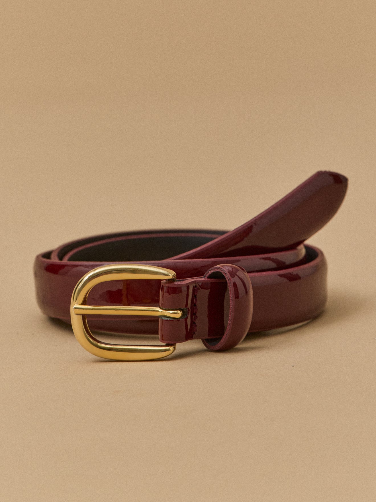 Ceinture fine cuir femme