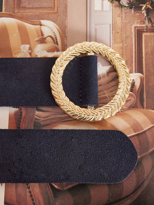 Ceinture cuir suédé femme