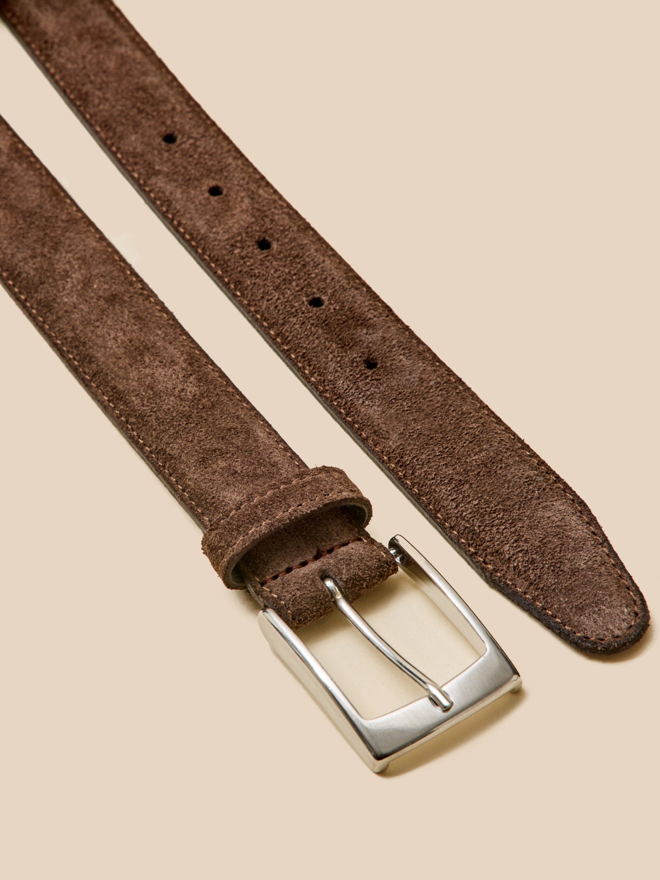 Ceinture cuir suédé homme