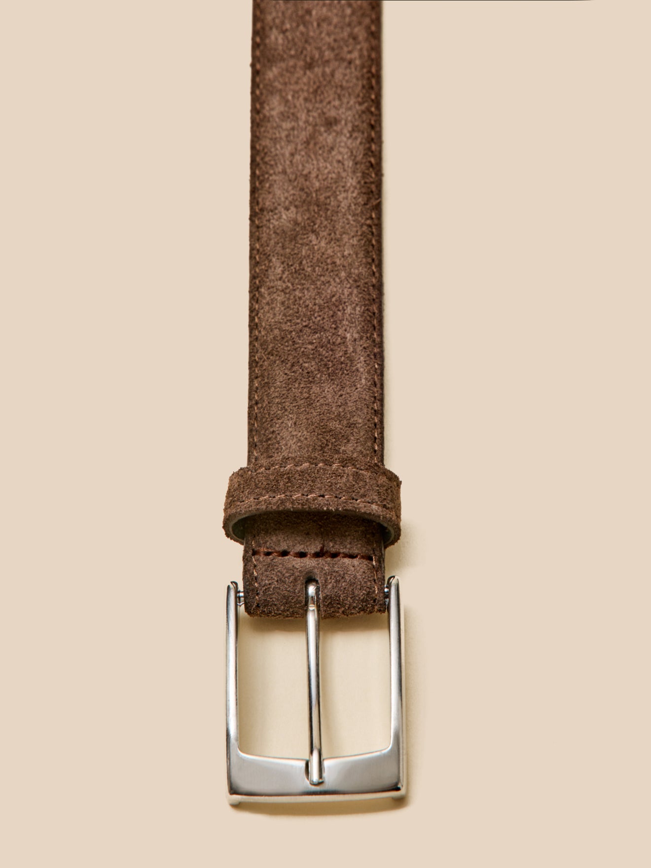 Ceinture cuir suédé homme