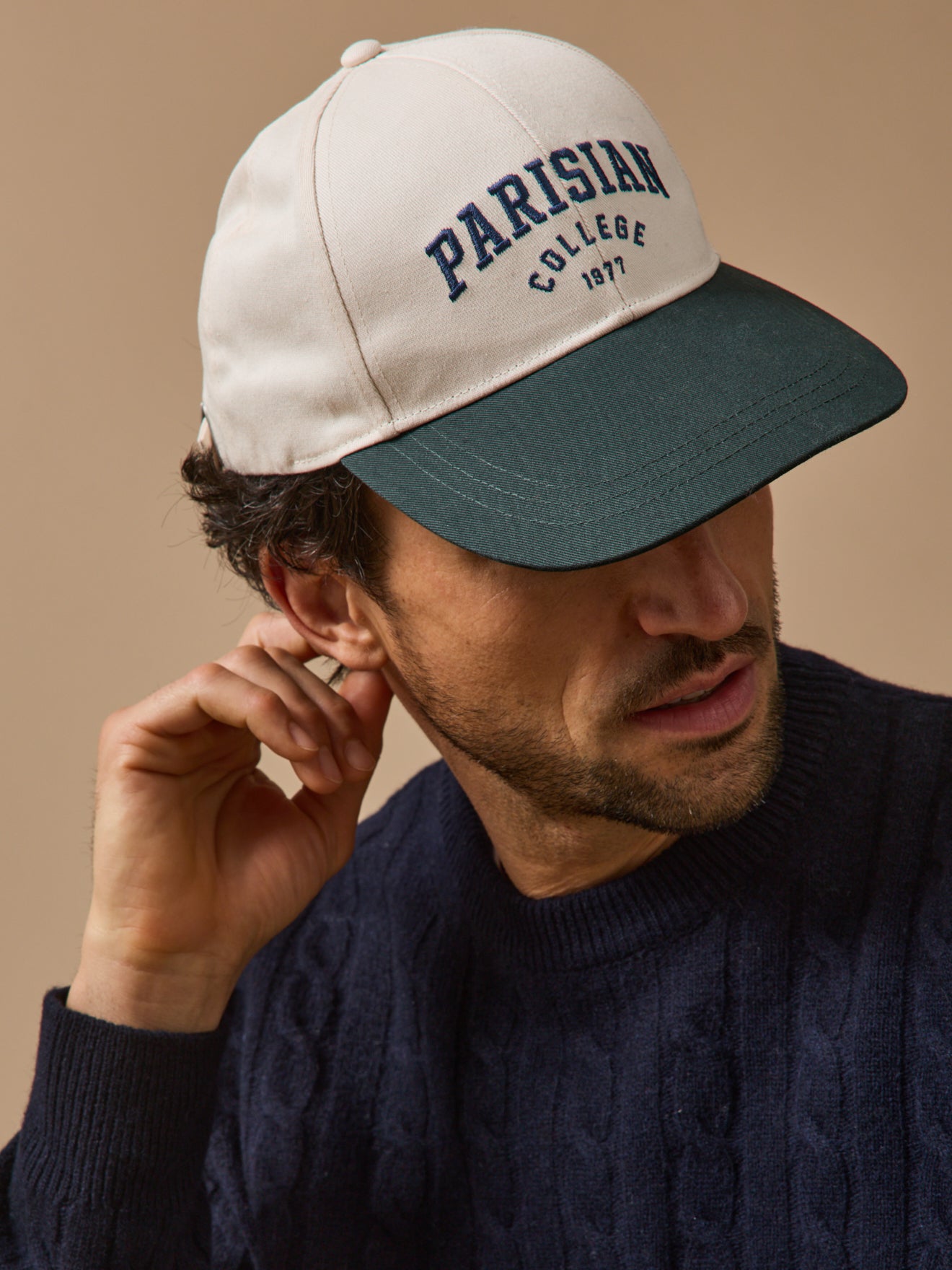 Two-color cap for adults and children