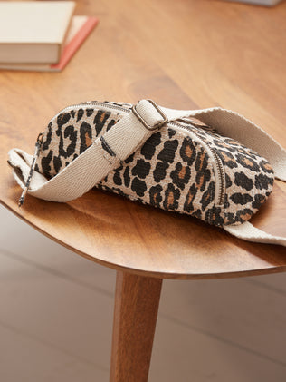 Women's leopard print waist bag