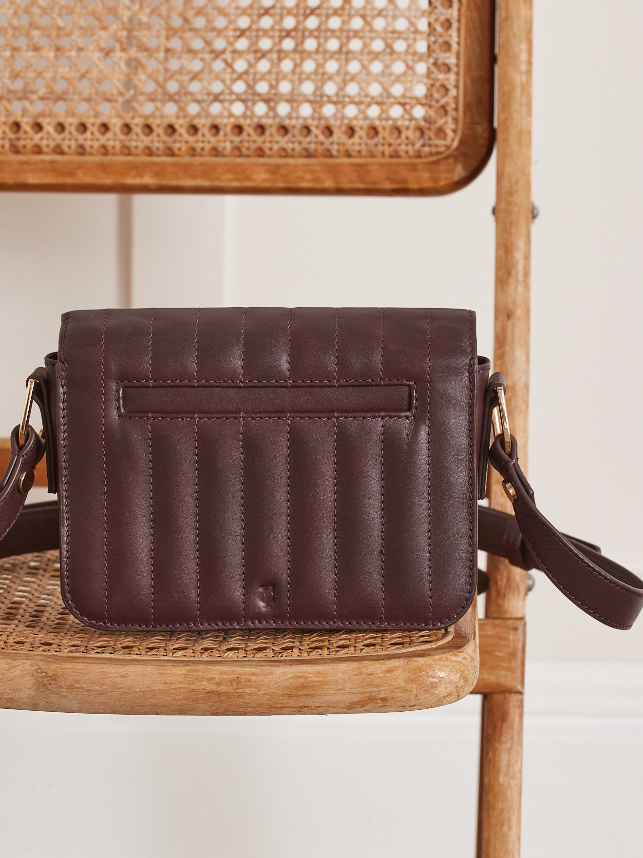 Women's quilted leather saddle bag - The Cyrillus Small Leather Goods Collection