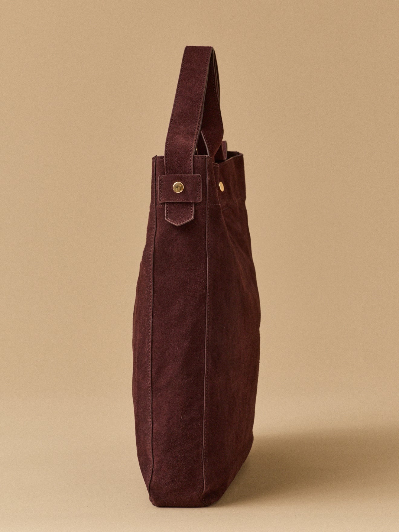 Women's leather tote bag - Cyrillus Small Leather Goods Collection