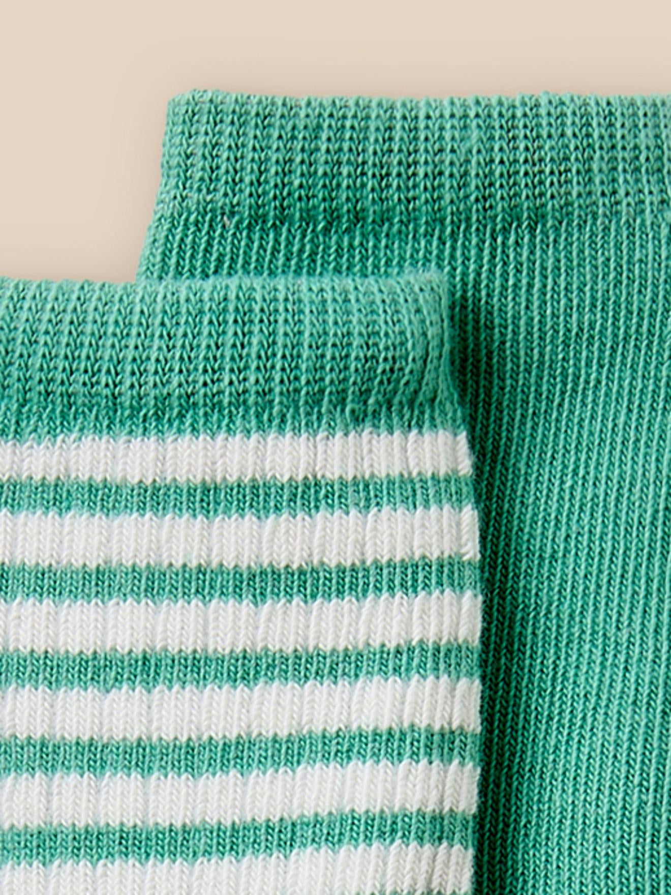 Pack of 2 ribbed baby socks