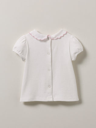 Baby's organic cotton embroidered T-shirt