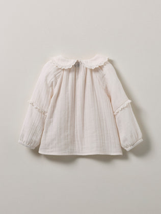 Baby's organic cotton gauze blouse