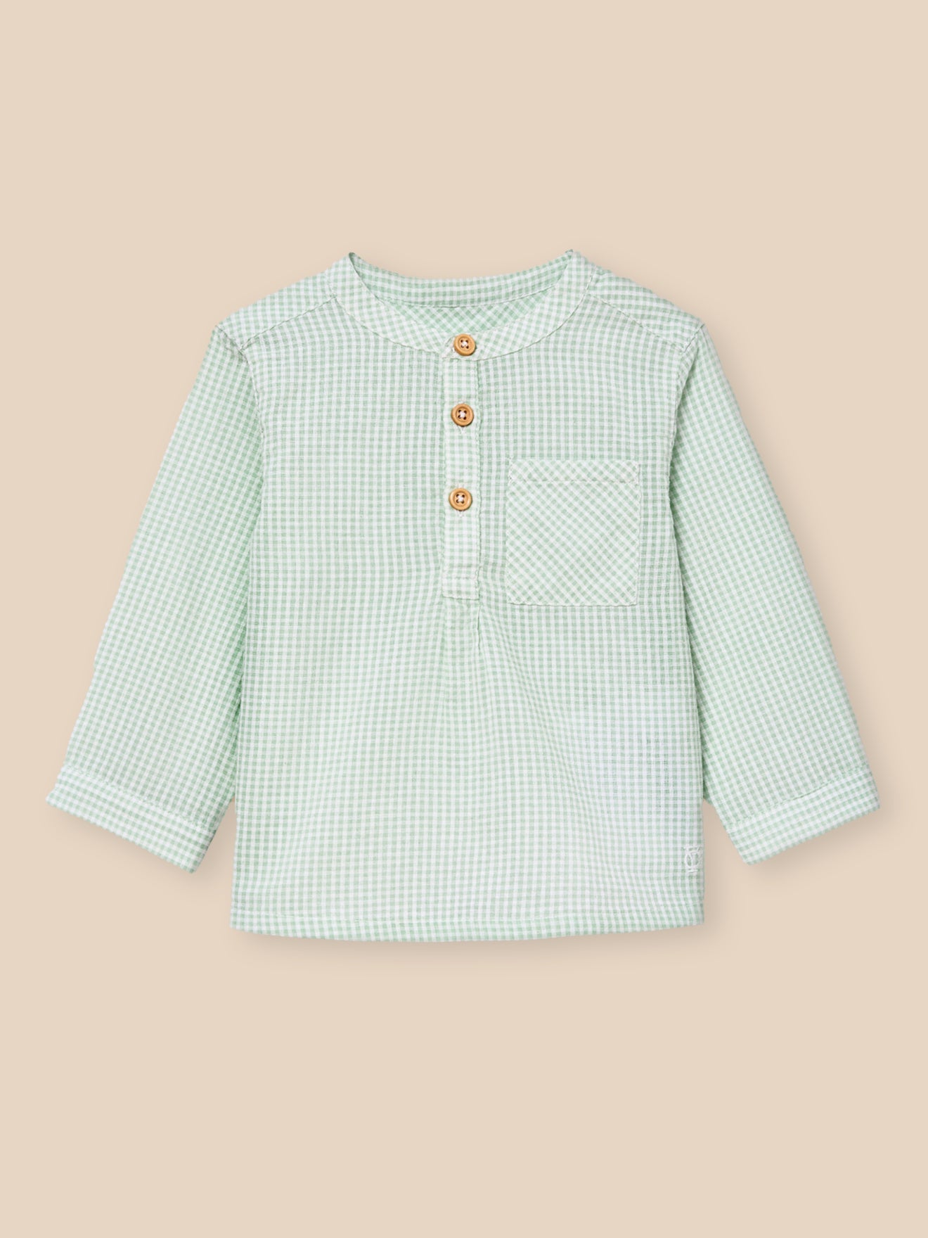 Baby's gingham check shirt