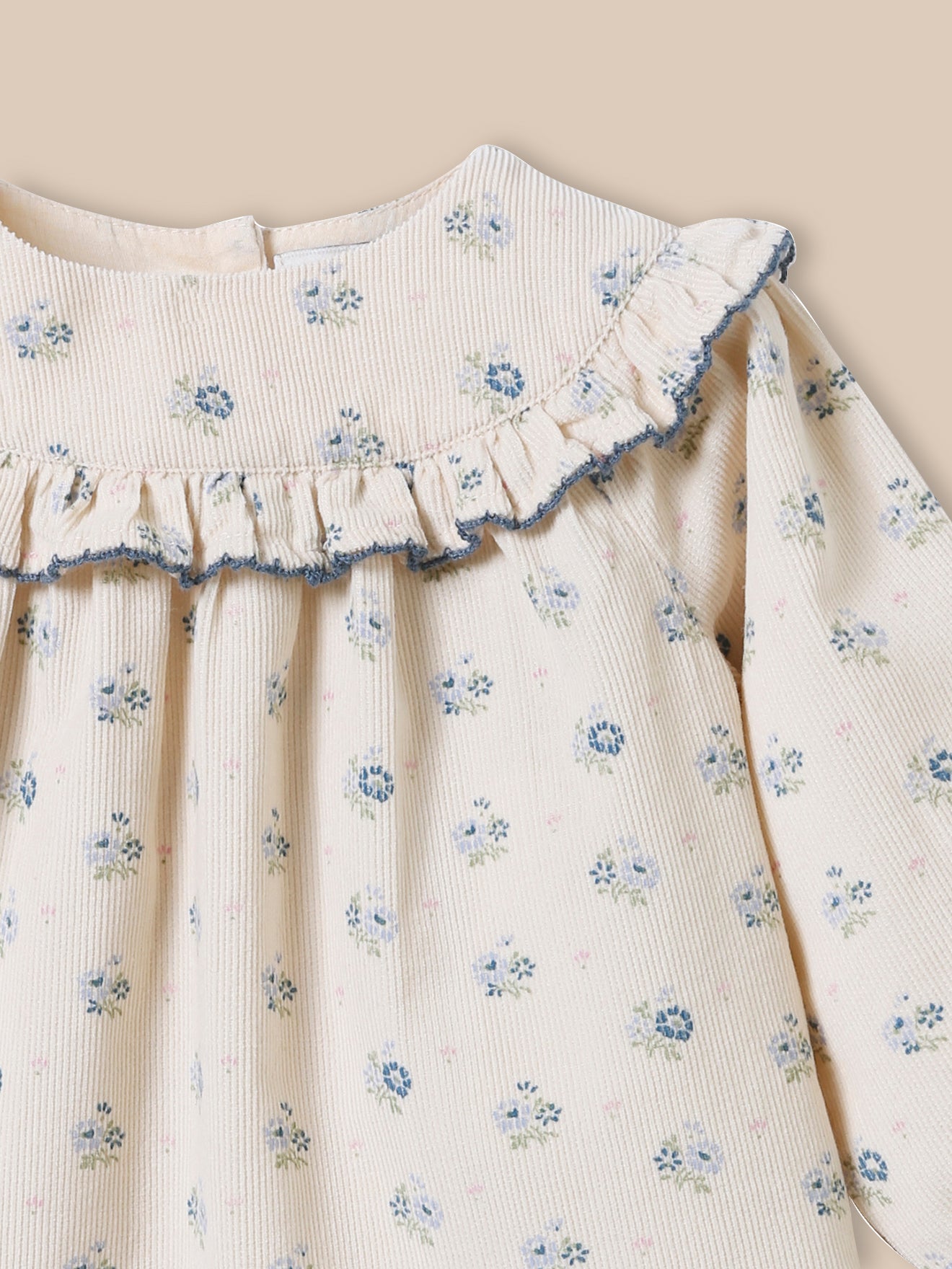 Baby's Claudy-print velour shirt