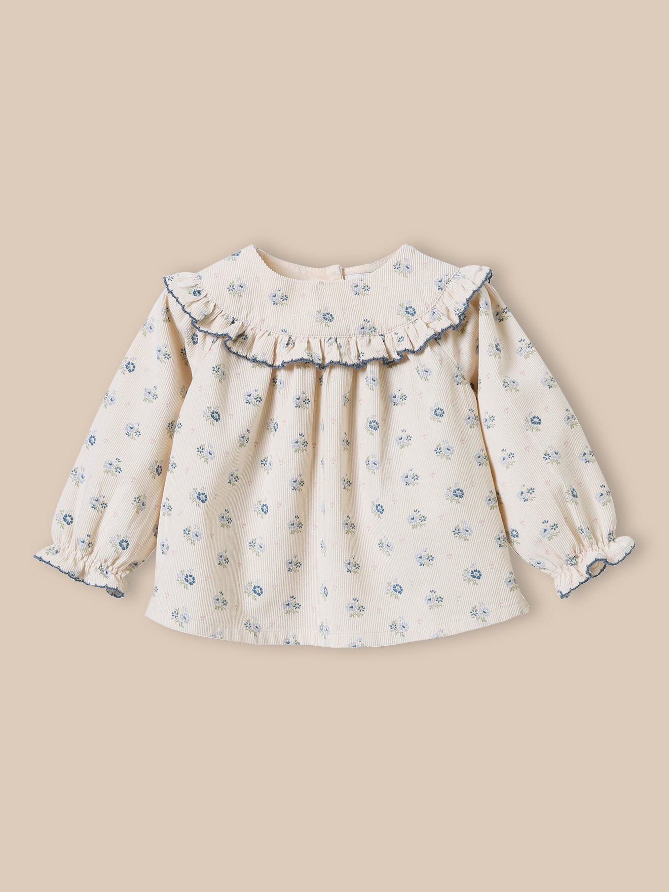 Baby's Claudy-print velour shirt
