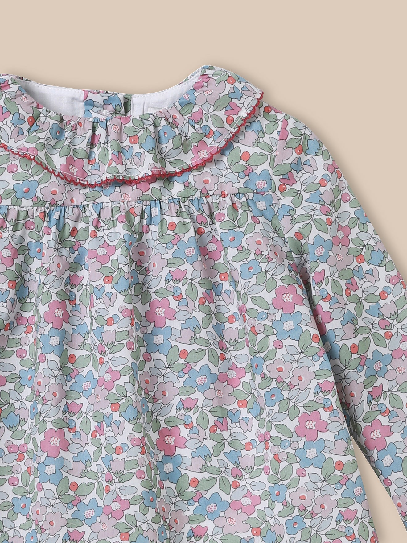 Baby's blouse made with Liberty fabric