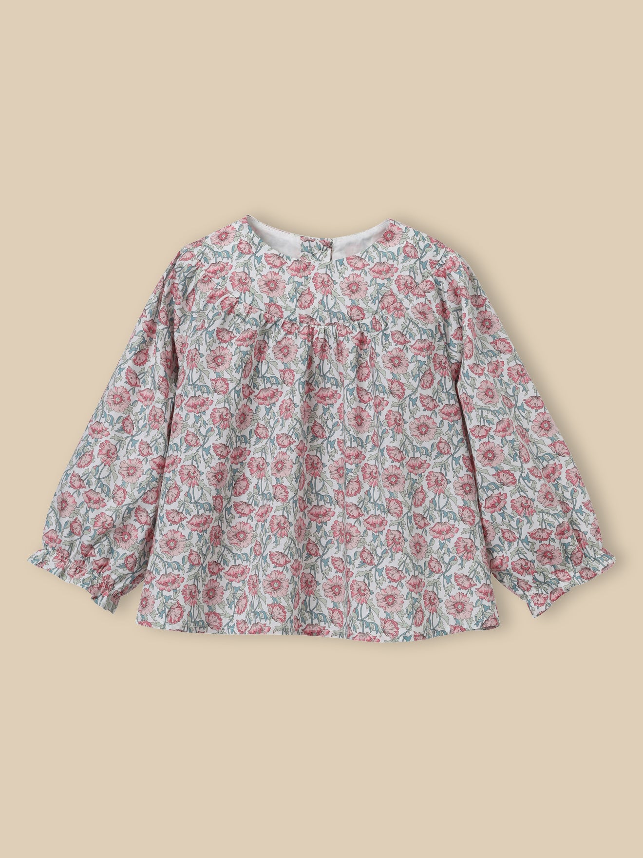 Baby blouse in Liberty Astell Reece fabric