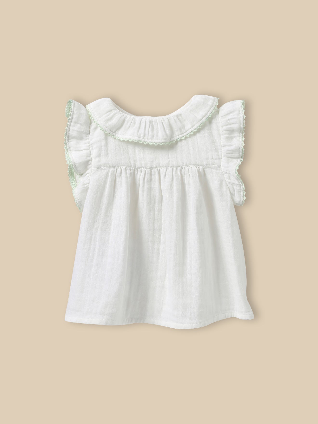 Baby cotton double gauze blouse