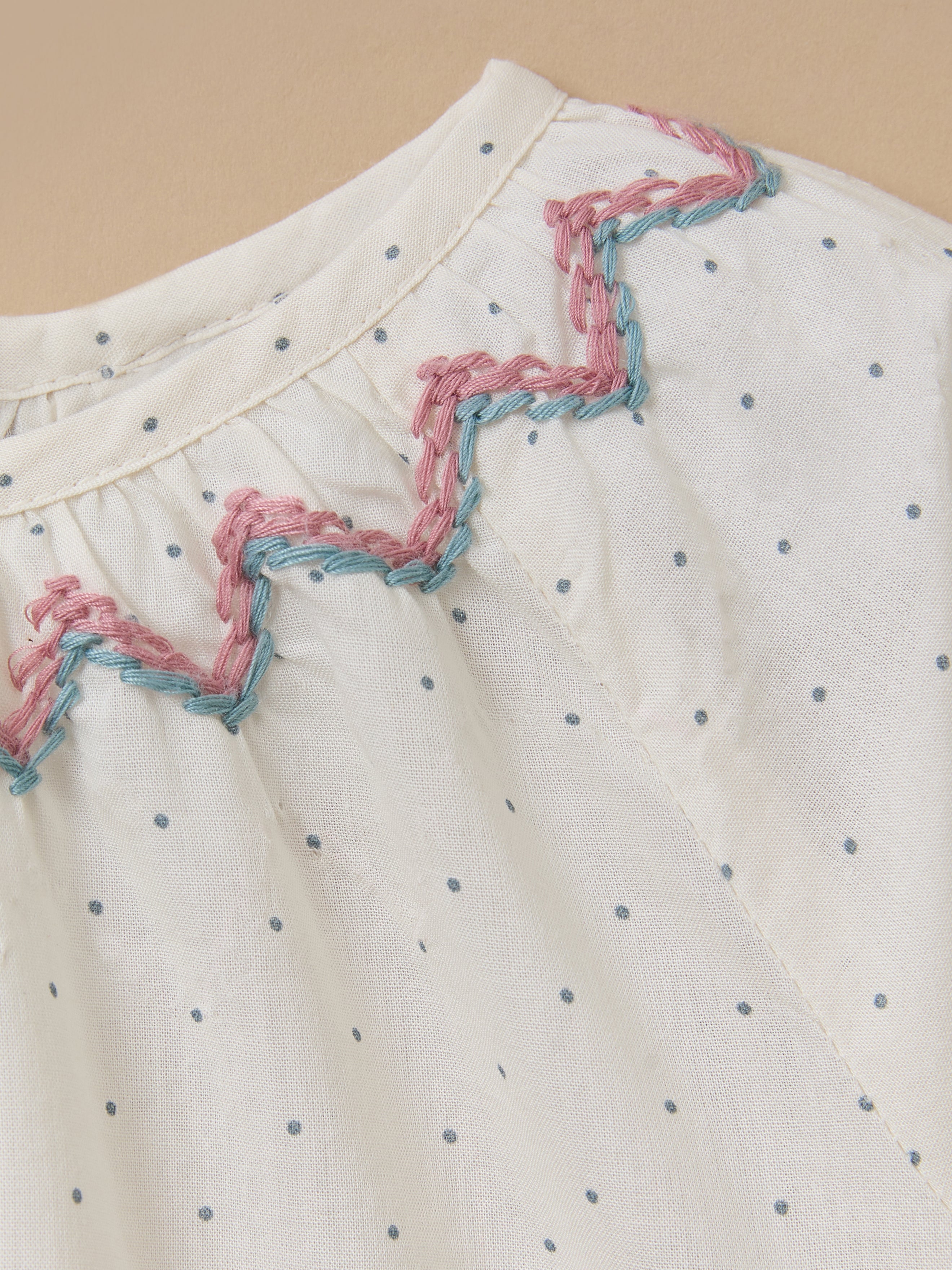 Baby Polka Dot Guimpe