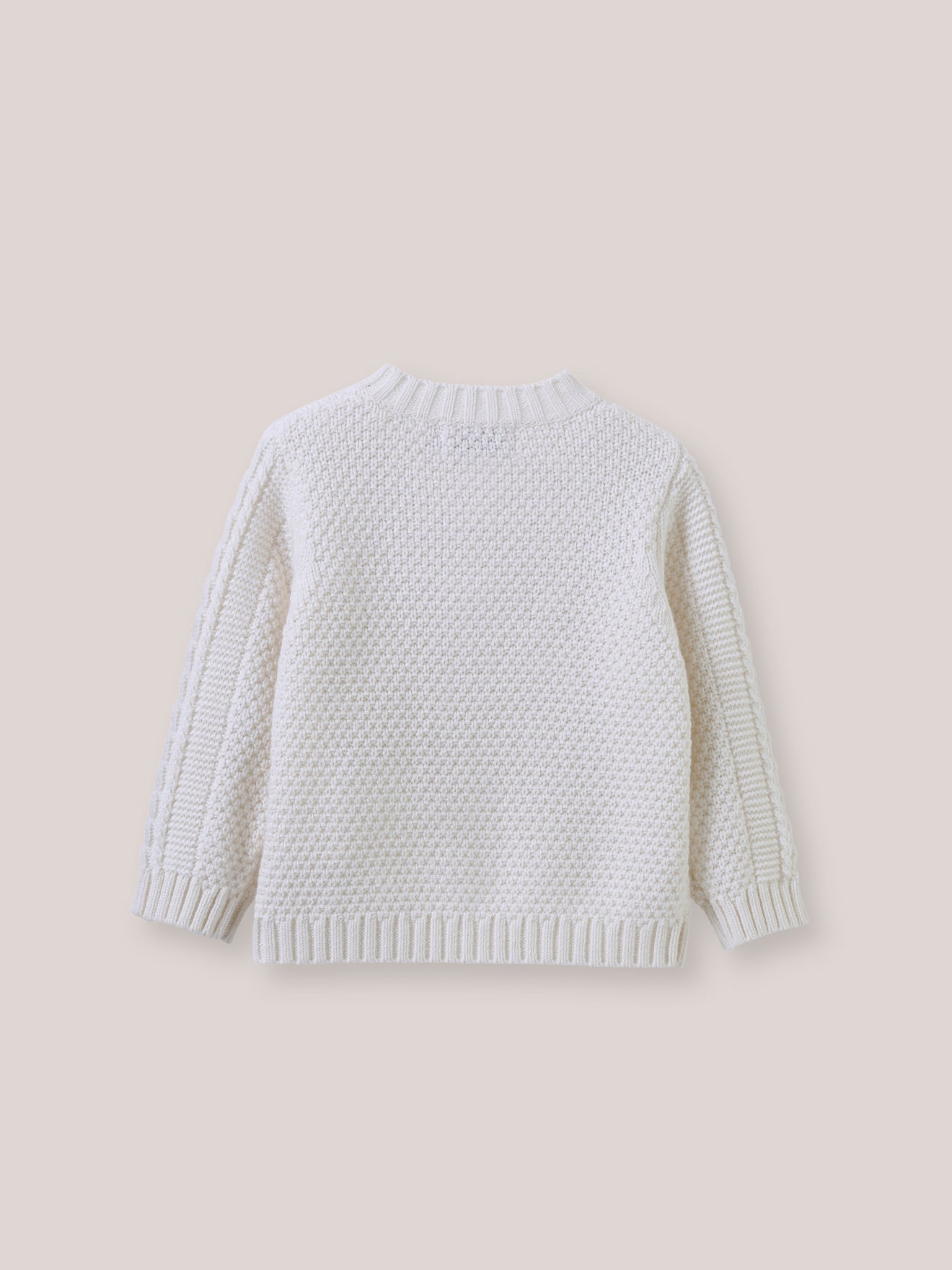 Baby's cable-knit sweater