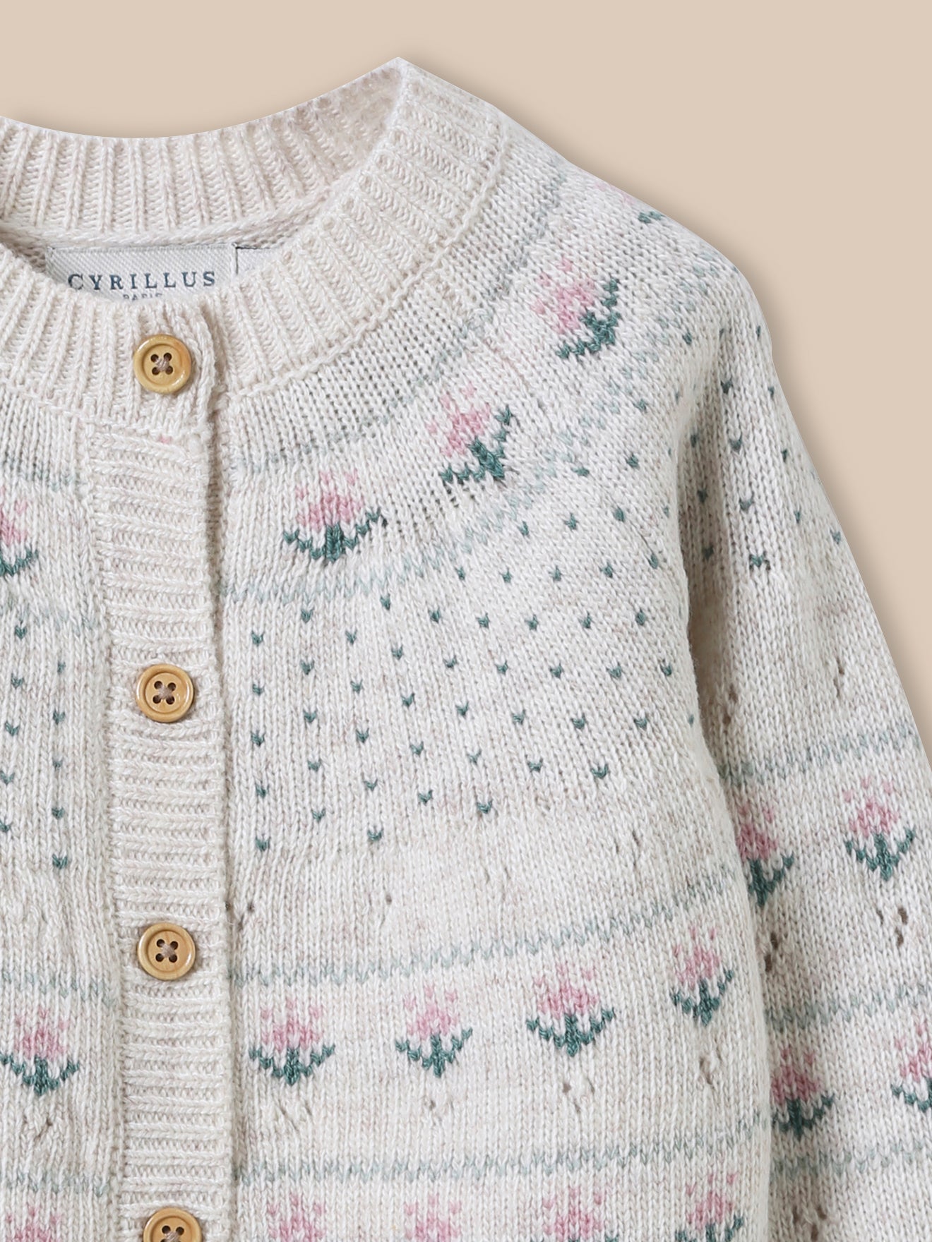 Baby's jacquard cardigan