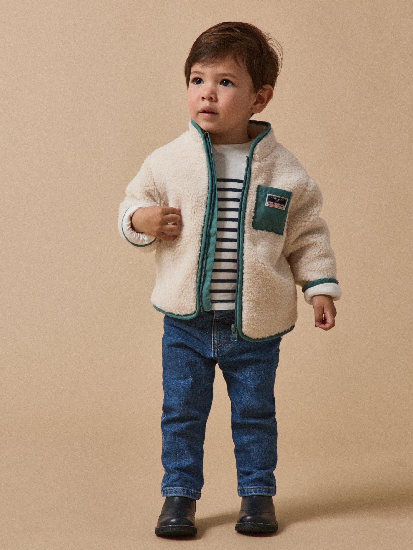 Baby's sherpa cardigan