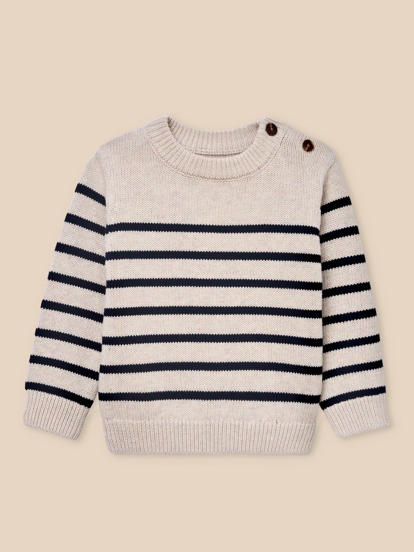 Baby striped jumper - Organic cotton