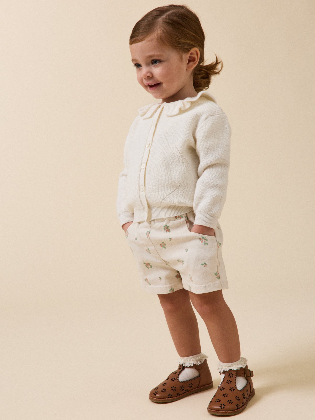 Cardigan coton biologique et laine Bébé